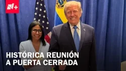 Trump Meets With Delcy Rodríguez Behind Closed Doors in New York