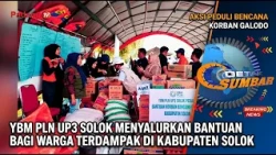 YBM PLN UP3 SOLOK DISTRIBUTES AID TO AFFECTED RESIDENTS IN SOLOK REGENCY