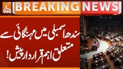 Sindh Assembly Presents Key Resolution on Rising Inflation  | Breaking News | GNN