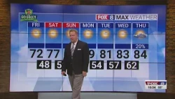 Sunny Friday; high of 72