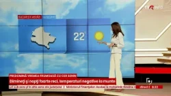 Soare și temperaturi de până la 25 de grade, dar dimineți reci. Unde va sufla vântul cu putere