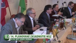 14. plánované zasadnutie MsZ v Leviciach (16.02.2017 - záznam)