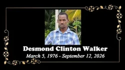 Death Announcement - Desmond Clinton Walker