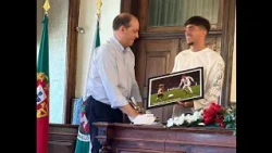LAMEGO RECONHECE O TALENTO E O PERCURSO DE AFONSO MOREIRA