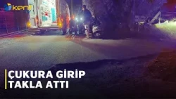 MOTORCYCLE FLIPS AFTER HITTING POTHOLE