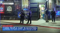 3 people seriously injured in shooting outside liquor store in South Chicago, fire officials say