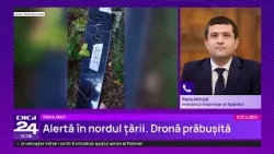 Radu Miruță, despre drona prăbușită în județul Suceava: Are caracteristici tehnice un pic noi