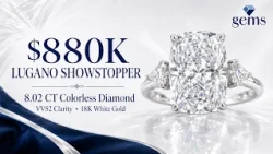 8.02 CT Colorless Diamond Ring | Lugano Designer VVS2 Diamond Valued at $880,000