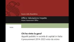 Senate UVI Special. Public procurement and joint-stock companies in Italy