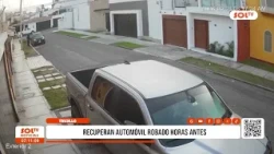 Trujillo: stolen car recovered hours later