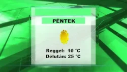 Pénteki időjárás előrejelzés