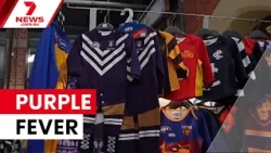 Fremantle goes purple for grand final fever | 7NEWS