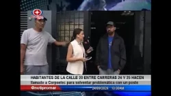 Residents of 20th Street between 24th and 25th Avenues call on Corpoelec