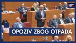 Sabor o opozivu Vlade i gospodarenju otpadom