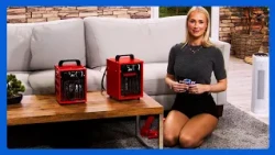 Monika präsentiert kompakte Heizlüfter für behagliche Wärme  @PEARL-TV