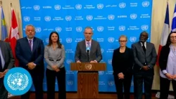 Security Council President & Signatories on Climate and Security - Joint Stakeout | United Nations