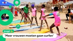 Senegalese champion teaches girls how to surf: 'Not just for men'