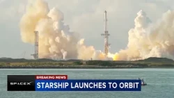 Starship launches 1st orbital flight test