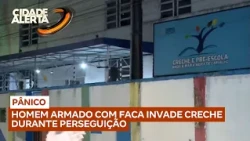 Man armed with a knife tries to escape rivals and invades daycare center in downtown João Pessoa