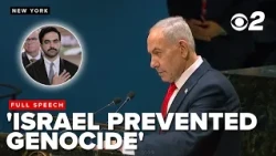 FULL SPEECH: Netanyahu says Israel 'prevented genocide', lashes out at Mamdani during UN speech