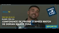 Dorian MARCO PENA Press Conference