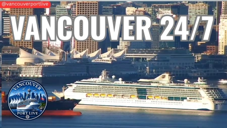 Vancouver Harbour Cruise Ship and Skyline