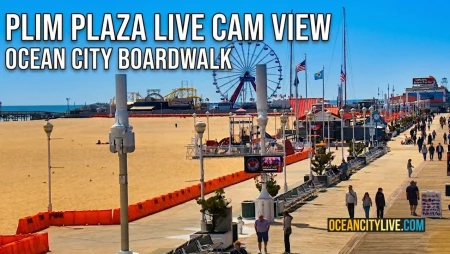 Ocean City - Boardwalk & Beach - Plim Plaza Hotel