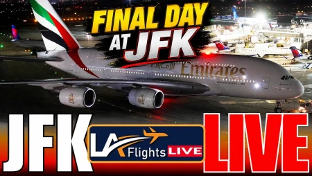Live at TWA Hotel JFK Airport Plane Spotting