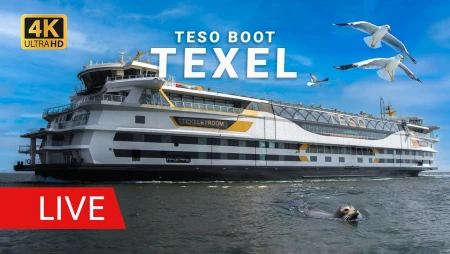 Live of TESO Ferry in Den Helder Harbor