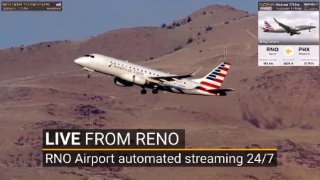 Reno-Tahoe Airport Live Plane Spotting